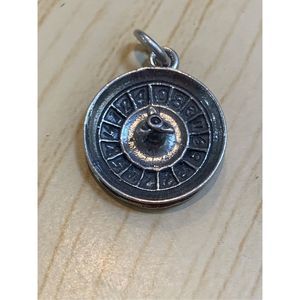 Roulette Wheel Sterling Silver Jewelry Charm #Vegas #gambling